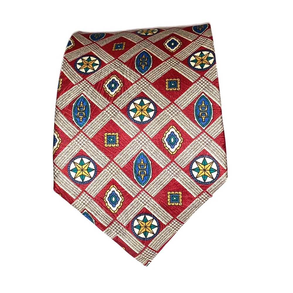 Boston Traders Patterned Silk Tie NWOT